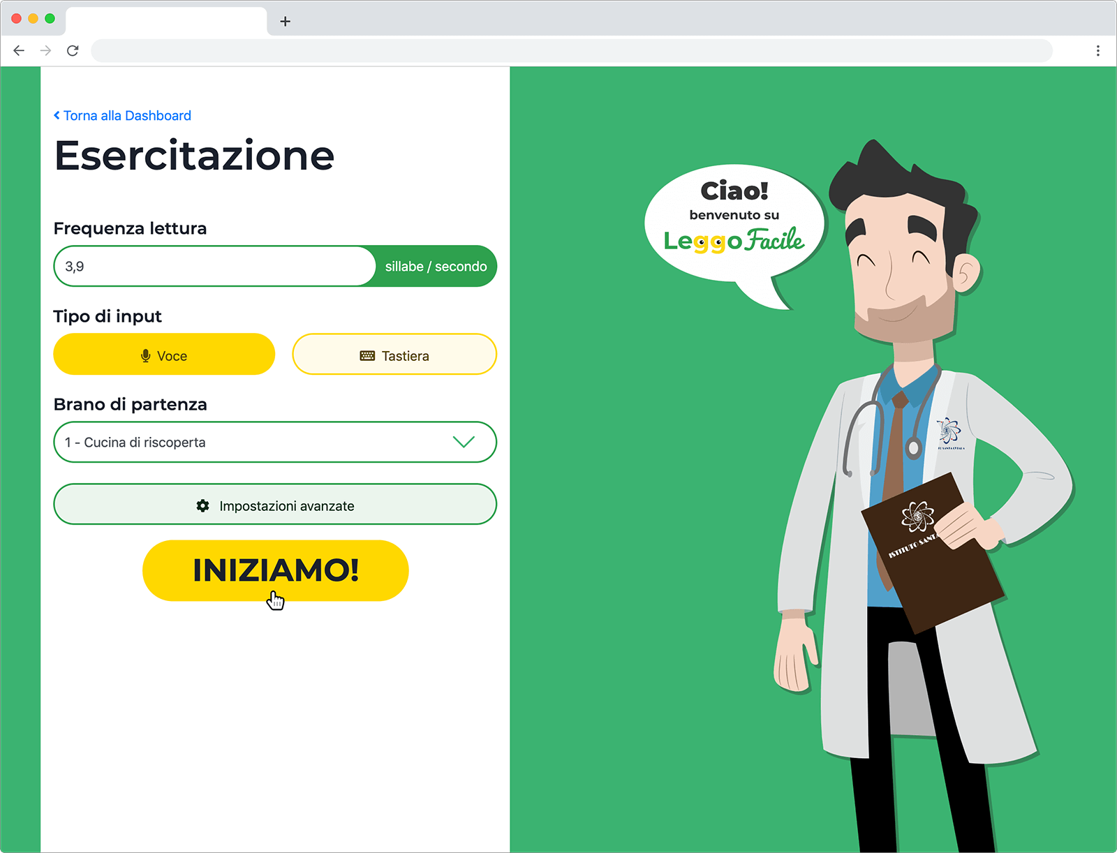 Come personalizzare la tua esercitazione su leggo facile Come personalizzare la tua esercitazione su leggo facile