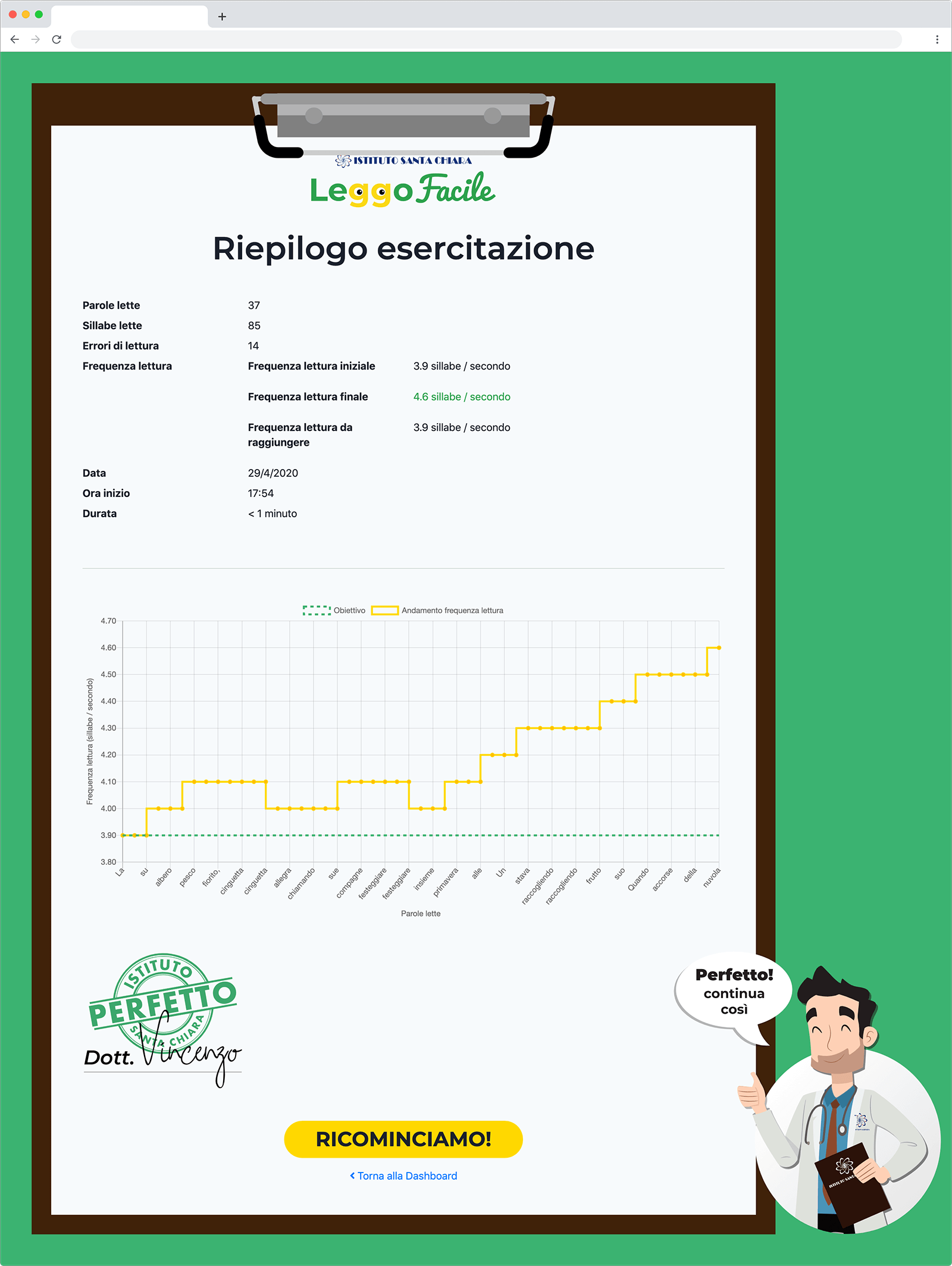 Riepilogo esercitazione leggo facile Riepilogo esercitazione leggo facile